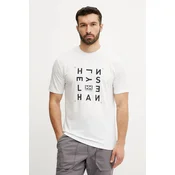 Majica kratkih rukava Helly Hansen SKOG RECYCLED GRAPHIC za muškarce, boja: bijela, s tiskom, 63082