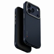 Premium ovitek UNIQ Keva Aramid™ iz aramidnih vlaken za iPhone 17 Pro Max - Navy Blue