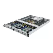 ASRock 1U2N2G-AM5/2T, Rack 1U, 2- node system, UP, AMD EPYC 4005, 1xGPU, 2x10GbE, Red. PSU, IPMI