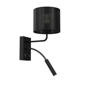 Zidna lampa LOFT SHADE 1xE27/60W+1xG9/8W/230V crna