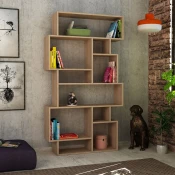 Hanah Home Polica 96x168,5x25,5cm Hrast
