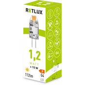 RLL 456 G4 1,2 W VODILA COB 12V WW RETLUX