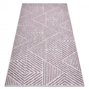 eoshop Preproga COLOR 47176260 SISAL vrste, trikotniki, cikcak bež/umazano roza ( - Velikost: 120x170 cm)