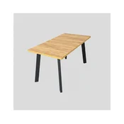 Raztegljiva jedilna miza KERNO 150/190x80 cm hrast craft/črna