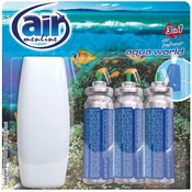 Osvežilec zraka Air Menline Aqua World, polnilo 3 kosi + stroj