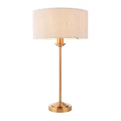Endon 110728 - Stona lampa HIGHCLERE 1xE14/7W/230V bež/mesing