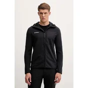 Dukserica outdoor Mammut Tamaro boja: crna, s kapuljacom, bez uzorka, 1014.06490