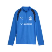 PUMA Olympique de Marseille Quarter-Zip Training Top Youth, Age, Royal/Deep Navy, 13-14Y