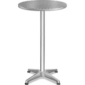 Northix Nastavljiva zložljiva aluminijasta barska miza O60 cm