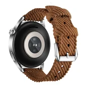 INF Hitro snemljiv najlonski pašček za uro Huawei Watch 3/4 GT3 - 20 mm Brown, (21741205)