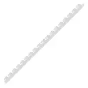Spirala 16 mm, 10 komada, bijela plastika DEL03848/10