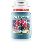 Yankee Candle Mulberry & Fig dišeča sveča 623 g Classic velika