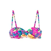 LASCANA Bikini zgornji del svetlo modra / rumena / temno zelena / roza