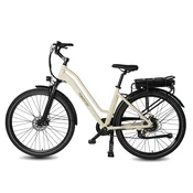 MAXTRON Električno kolo MAXTRON Urban 7, prehod za mesto, baterija 36 V 12,8 Ah, bež, (5000234271)