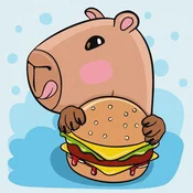 Rayher. Slikanje po številkah, Capybara and burger