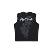 Ed Hardy Majica grafit siva / tamo siva / crna / bijela
