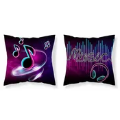 shumee Prevleka za vzglavnik 40x40 Music mikrofibra