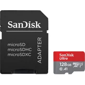 SanDisk Karta ultra microsdxc 128gb 140mb/s a1 + adapter sd