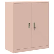 Vidaxl Omarica za shranjevanje Roza 90 x 40 x 105 cm Jeklo