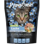 Pawsome! Suha mačja hrana Fresh & Dry Adult - losos - 750 g
