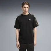 PUMA Essentials Elevated Tape Relaxed Tee Men, Men, Black, XXL