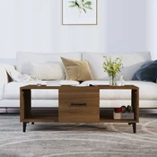 Stolic za kavu boja smedeg hrasta 102x50x40cm konstruirano drvo