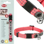 Trixie odsevna mačja ovratnica z identifikacijsko oznako in zvoncem 20-30 cm barv
