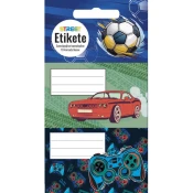 Etikete šolske za zvezke kids boys 1/10 VSE ZA ŠOLO