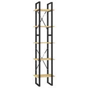 Vidaxl Knjižna omara 5-nadstropna 40x30x175 cm borovina