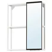 ENHET Ormaric s ogledalom, bela, 60x17x75 cm