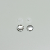 ARTFABRIC STORE Dugmad za presvlacenje, 12 mm, Bela, 50 komada