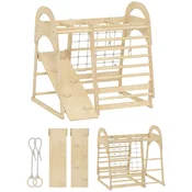Homestar Notranji plezalni okvir 6-v-1 dizajn 125x365 cm rjav les