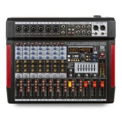 POWER DYNAMICS MEŠALNA MIZA PDM-T804 Stage Mixer 8-Channel DSP/MP3