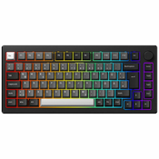 AKKO MOD 007B HE Black&Silver TKL Gaming Tastatur, RGB - Cream Yellow Magnetic Switches (ISO)-6925758628600