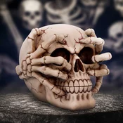 Dekoracija Skull - Cracked - U7129B25