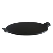 Emile Henry Okrogel, gladek pekač za pizzo 37cm/keramika/črn