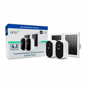 Arlo Essential (Gen.2) VMK3250-100EUS set dveh 2K zunanjih IP kamer + dveh solarnih polnilnikov