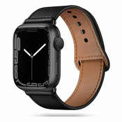 Kožni remen za sat Apple Watch Ultra 1 / 2 49mm LeatherFit - crni