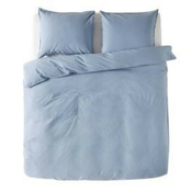 Jorganska navlaka + 2 jastucnice flanel blue double ( VLK000255-green-1 )