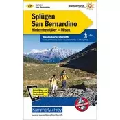 Splügen-San Bernardino, Hinterrheintäler, Misox Wanderkarte nr. 27