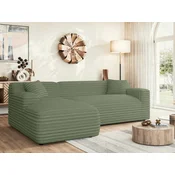 Kotna garnitura Rocklin 105 (Vito 77) Zelena, 256x160x76cm
