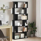 Biblioteka crni hrast 80x24x190,5 cm Konstruirano drvo