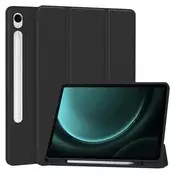 Etui Techsuit Flex Trifold z držalom za pisalo za Samsung Galaxy Tab S9 FE/S10 FE - black