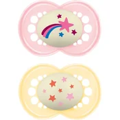 MAM Original Night 6m+ duda Yellow/ Pink 2 kom