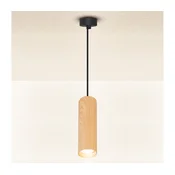 Brilagi - Luster na sajli SELE 1xGU10/30W/230V crna/dekor hrasta