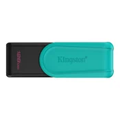 KINGSTON 128GB prenosni USB 3.2 Gen 1 ključ DataTraveler Exodia S, Black/Turquoise