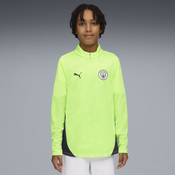 PUMA Manchester City Training Quarter-Zip Top Youth, Clothing, Fizzy Apple/Blue Violet, 7-8Y