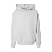 DAN FOX APPAREL Jopa na zadrgo Fabian pegasto siva