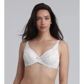 PLAYTEX FLOWER ELEGANCE RCS UNDERWIRE BRA - Womens Lace Bra with Underwire - White