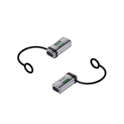 INF 2-Pack 240W USB-C ženski na ženski adapter, 120Gbps, podpira 16K@60Hz Silver, (5000291477)